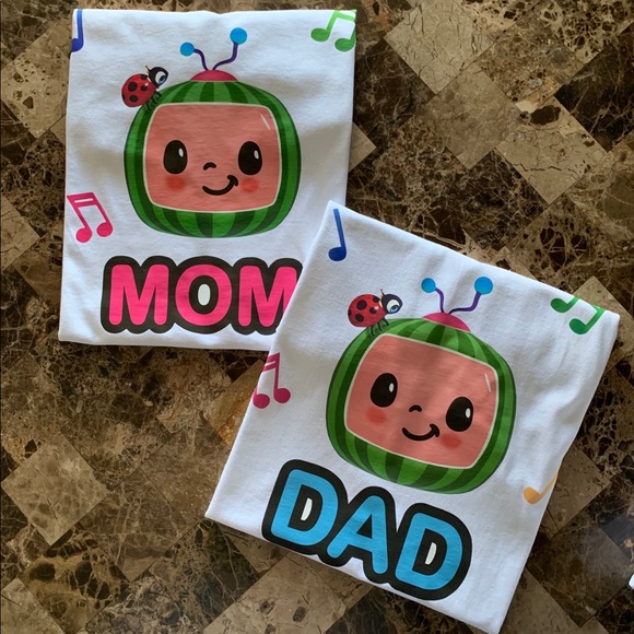 Cocomelon mom and dad shirts Clearance